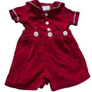 Cottontail Originals vintage velvet baby holiday outfit VGUC